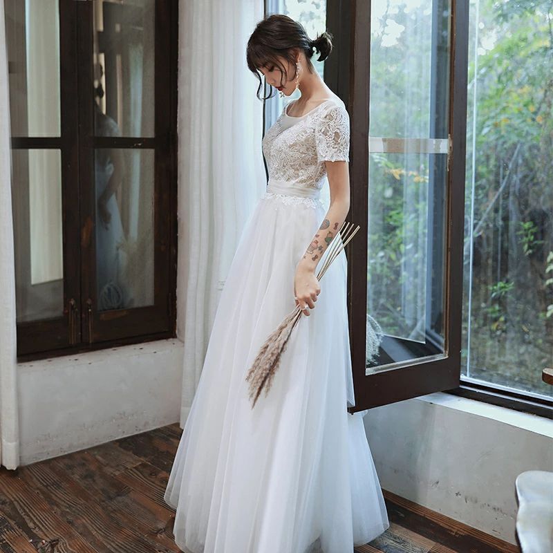 エンパイア ワンピース 演奏会 披露宴 海外挙式 前撮り 大きいサイズ 小きいサイズ 白 XXS XS S M L XL XXL XXXL