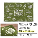 AMERICAN POP LOGO RUG GREEN 900~1300mm AJ |bv S O }bg J[ybg CeAG Mtg Vj[]mAA-0021n pachakagu