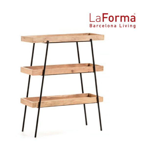 Basi shelving unit By LaForma ラフォーマ 収納 収納棚 おしゃれ ラック スリム 3段 北欧 ナチュラル 木製 棚 キッチン ラック リビング 収納 [送料無料][LS-0001]pachakagu