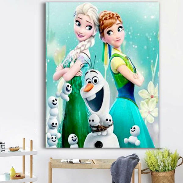 上級者向け フル ダイヤモンド刺繍 キット ビーズ刺繍 ディズニー アナと雪の女王 サプライズ モザイクアート パズルアート リハビリ 趣味 絵画 カラービーズ