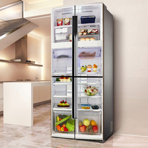 冷蔵庫ステッカー トリックアート 冷蔵室 断面図 おもしろ だまし絵シール インテリア DIY リメイク