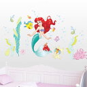 ウォールステッカー マーメイド 人魚姫 海の中 海底世界 パステルカラー 壁デコ 北欧風 DIY リビング