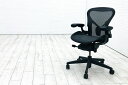 ハーマンミラー アーロンチェア リマスタード Aサイズ ライトシリーズ 中古 2018年製 Herman Miller 中古オフィス家具 グラファイト