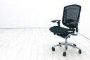 オカムラ コンテッサチェア 中古 コンテッサ メッシュ ブラック 中古オフィス家具 オフィスチェア OKAMURA ポリッシュフレーム