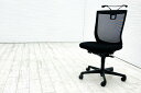 オカムラ エスクードチェア 中古 肘無 事務椅子 中古オフィス家具 OKAMURA ESCUDO ハイバック ブラック