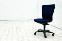 オカムラ カロッツァチェア 中古 OKAMURA Carrozza クッション ブルー ハイバック 肘無 中古オフィス家具 オフィスチェア