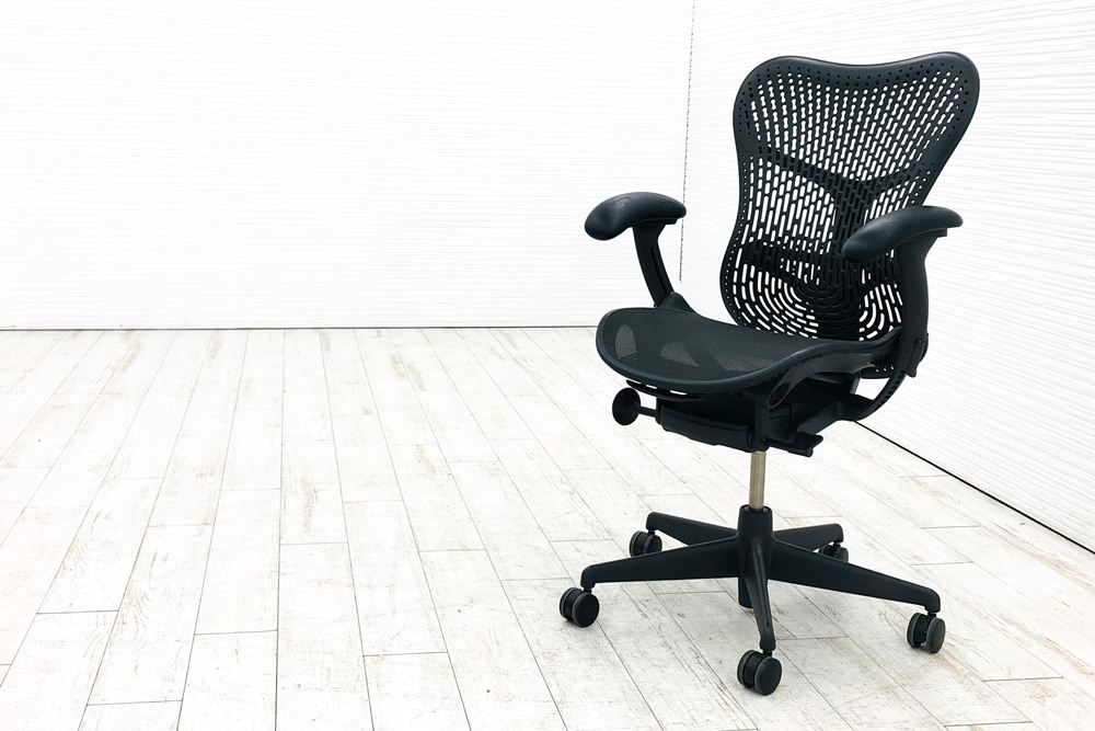 ミラ2チェア ミラチェア2 ミラ2 中古ハーマンミラー Herman Miller 可動肘 Mirra2 Chair メッシュ 中古オフィス家具 MRF123AWAP-0001