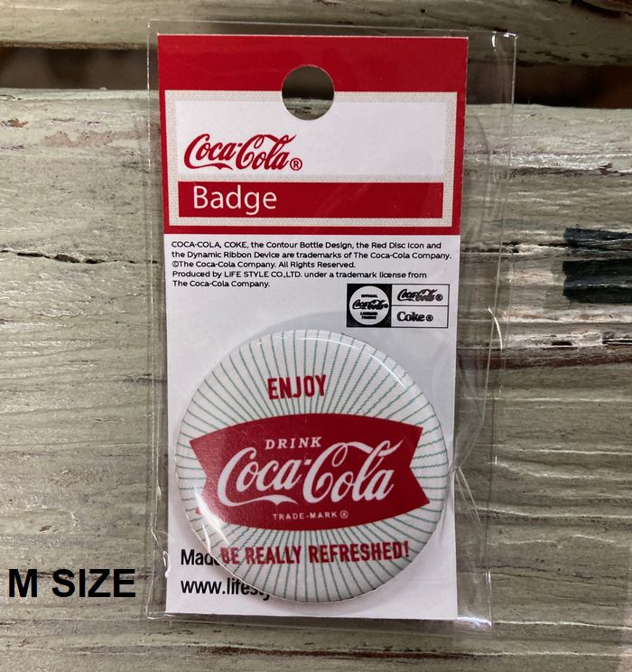 コカ・コーラ 缶バッチ バッチ 32mm Mサイズ GM30 メール便対応