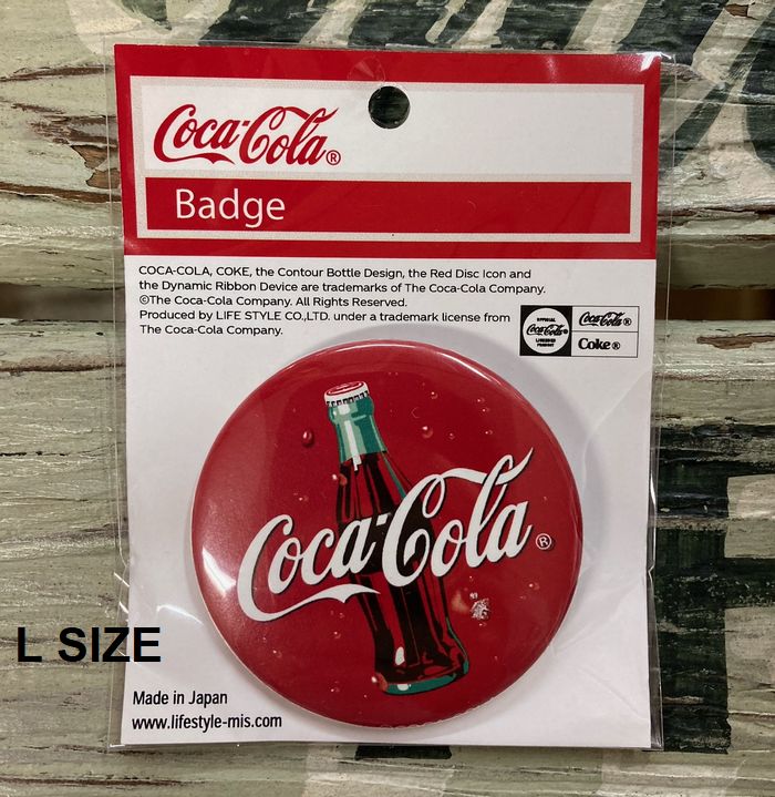 コカ・コーラ 缶バッチ バッチ 57mm Lサイズ GL2 メール便対応