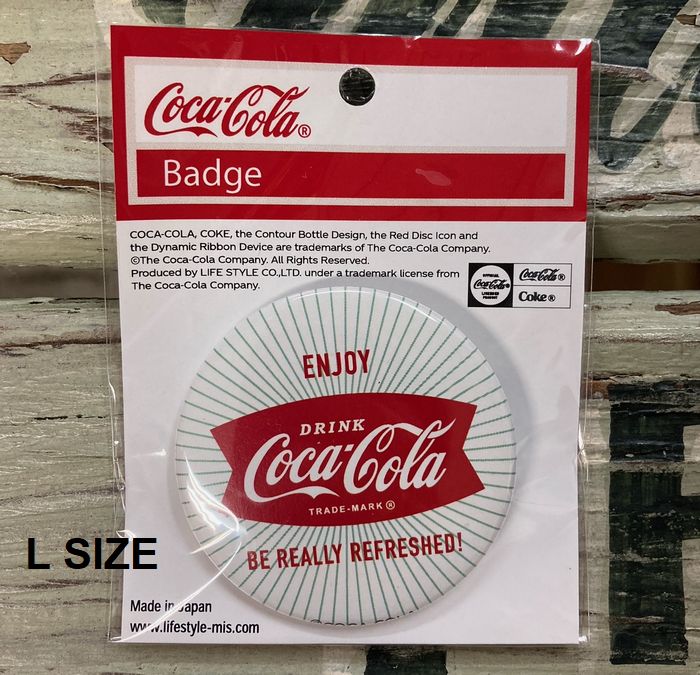 コカ・コーラ 缶バッチ57mm GL30 メール便対応