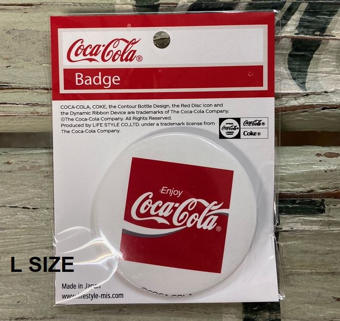 コカ・コーラ 缶バッチ バッチ 57mm Lサイズ GL33 メール便対応
