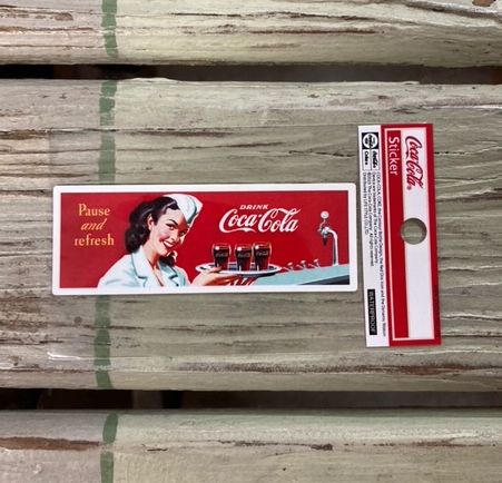 コカ・コーラ coca cola コカコーラ ステッカー シール デカール スマホ XXSサイズ 耐光シール 耐水シール 耐光ステッカー 耐水ステッカー 車 バイク 文具 カスタム DIY 小さいサイズ レトロ ロゴ メール便対応可 BA38xxs