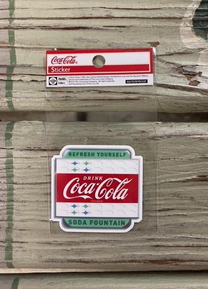 コカ・コーラ coca cola コカコーラ ステッカー シール デカール スマホ XXSサイズ 耐光シール 耐水シール 耐光ステッカー 耐水ステッカー 車 バイク 文具 カスタム DIY 小さいサイズ レトロ ロゴ メール便対応可 BA88xxs