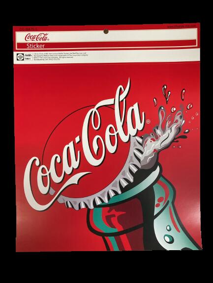 コカ・コーラ ステッカー CocaCola 耐光 耐水 デカール 大きめサイズ 屋内 屋外 Lサイズ BA76-L