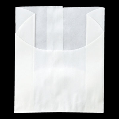 6888ハーフムーン無地＃140－0　小（1袋/100枚入）【規格内容】仕上幅90（マチ35）×（袋部分62＋開口部45）mm