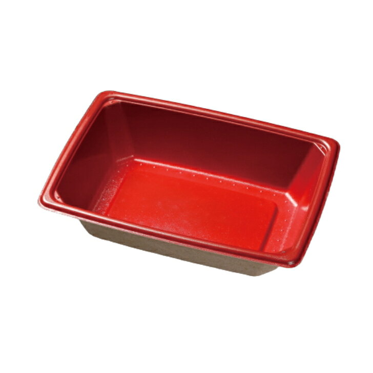 【ケース販売】KMPランチ-10 本体 レッド（1ケース/400枚入） パルプモールド(紙）で食品容器(本体）です。 パルプモールド容器（お重）KMPランチ-10 本体 レッド電子レンジOK・パルプモールド(紙）で食品容器(本体）です。仕切りがないのでどんなメニューにも合わせやすいお重タイプです。特殊モールド製法により両面を滑らかにすることで紙粉が出にくく、内側PETラミ加工により、耐油性、防水性があります。電子レンジ対応です。フタ(OPS)は別売りとなります。【注意事項】トースター・オーブンでは使用できません。レンジによる温めは1〜2分程度を想定しています。（家庭用電子レンジ500W〜600W）内容物によって一概には言えず、変化するためご使用の際は要検証をお願いいたします。サイズ 187×134×45容量 約260g製品重量 14.3g区画数 1材質 紙/PET(内)耐熱温度 嵌合タイプ 外嵌合名入・別注対応 可 5