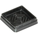 和菓子容器 1個用 KH-1黒 本体(1袋/100枚入)【規格内容】外寸:幅60×奥行60×本体の高さ13内寸:幅48×奥行48mm