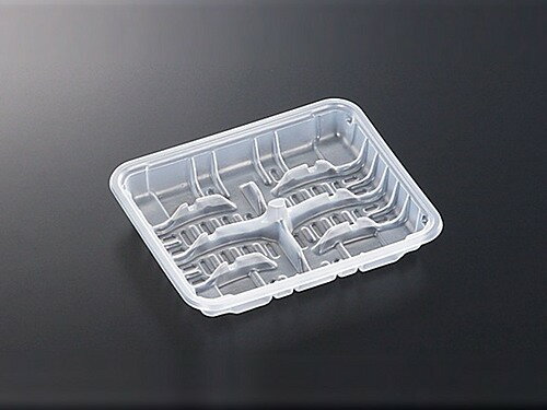 【ケース販売】餃子容器　PP餃子　8　(2×4)　改 （1ケース/1200枚入）4945965107516