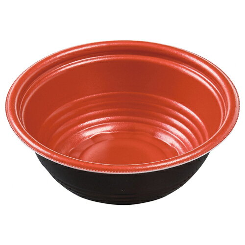 【ケース販売】エフピコ どんぶり容器 MFPホット麺16（57）　M赤黒（1ケース/800枚入）F041344