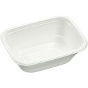 【ケース販売】エフピコ デリバリー・テイクアウト容器 DLV角丼19−14(61)MFP 白(1ケース/600枚)F043267
