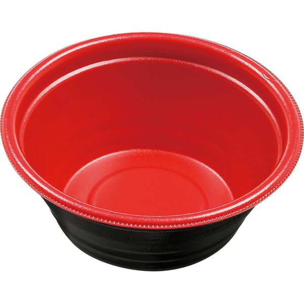 Rakuten - 【ケース販売】エフピコ デリバリー・テイクアウト容器 DLV麺丼15（58）MFP　M赤黒（1ケース/800枚） F045249