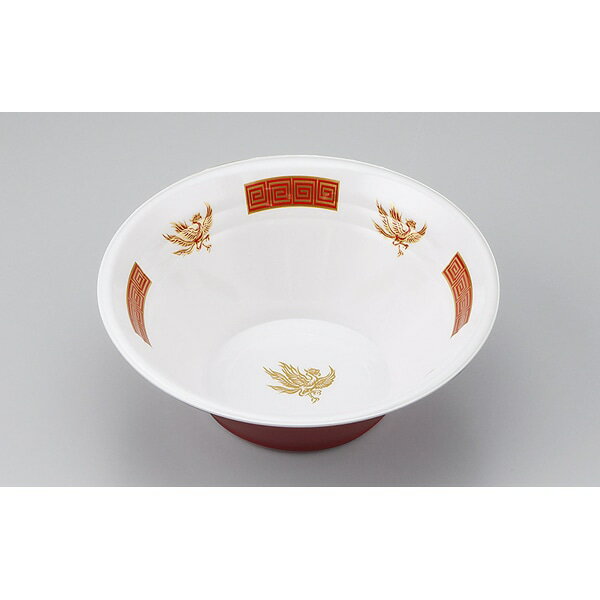 【ケース販売】シーピー化成（株）ラーメン丼容器 VK－760 鳳雷外赤本体（1ケース/600枚入）【規格内容】直径Φ187×高さ71mm