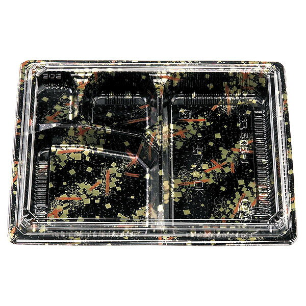 樂天商城 - 【ケース販売】エフピコチューパ 使い捨て弁当容器 松花堂　202－1　金流セット（MS）（1ケース/400枚入）【規格内容】幅238×奥行189×高さ31（セット時の蓋の高さ9）mm