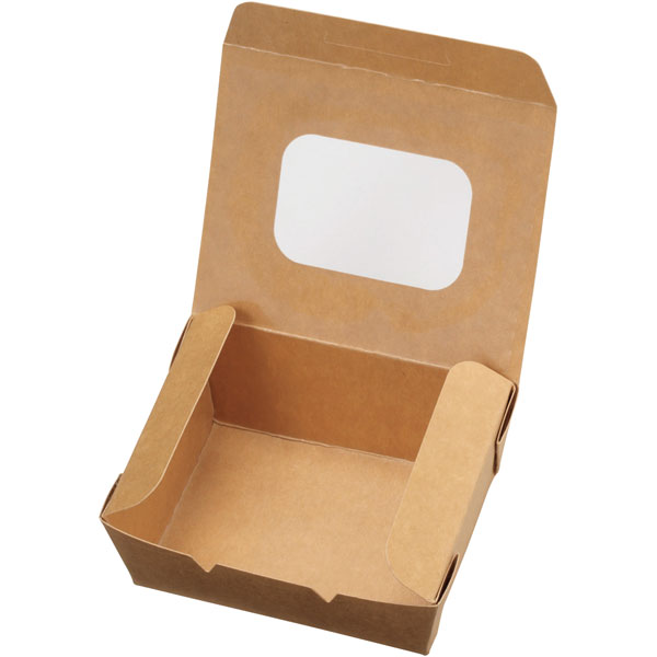 【ケース販売】KMフードパック小窓有　ナチュラル（1ケース/1000枚入）