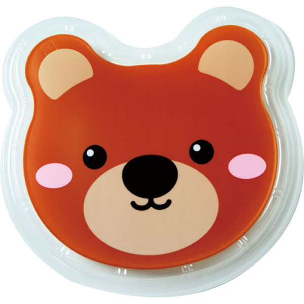Rakuten - 【バラ販売】子供用の弁当容器　TY－1　幼稚園パック　蓋　クマ（1袋/50枚入）