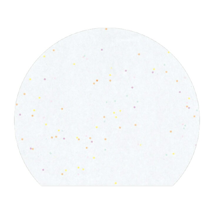 【バラ販売】テーブルマット半月＃2301 銀河（1袋/100枚入）4529671330019