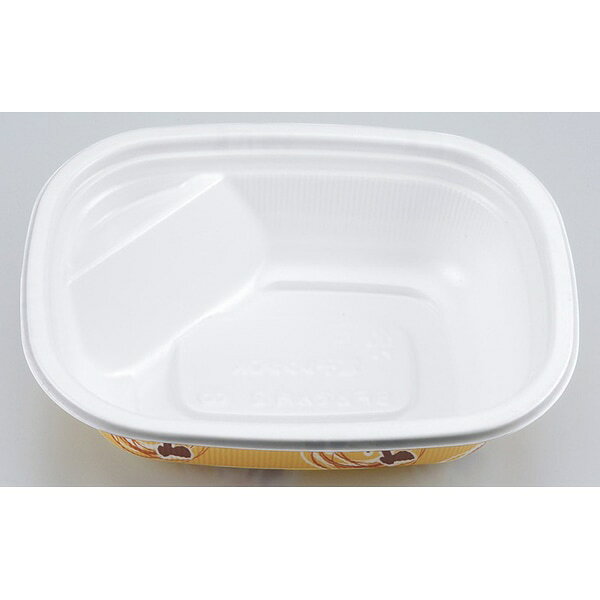 【ケース販売】おでん容器 BFおでん内3 おでん本体（1ケース/900枚入）4935168140793 おでんなどにおすすめのテイクアウト容器です。 【商品説明】 【規格内容】幅200×奥行150×高さ62mm【材質】BF【色】白／黄茶橙白【柄】柄付【商品特徴】おでん専用のテイクアウト容器です。薬味などがセットできる仕切り付きです。容量：約660cc 1