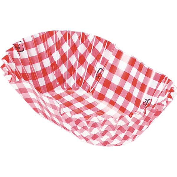 Rakuten - 【バラ販売】フードケース 格子 赤 小判 8F（1袋/500枚入）4525328336823