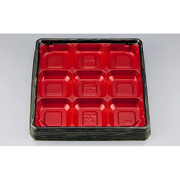Rakuten - 【ケース販売】弁当容器　BFハカマ集膳15－9金板目本体（N）（1ケース/400枚入）4935168314835