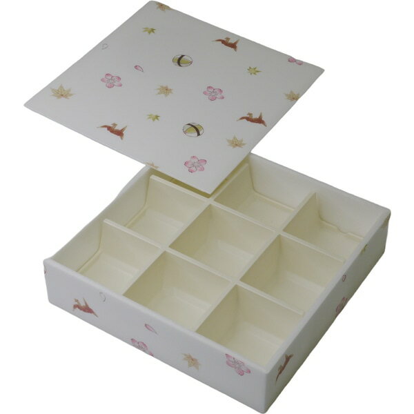 【ケース販売】高級弁当・仕出・会議・行楽弁当　HW－65Eまり鶴（雲錦）CR落蓋セット（1ケース/120セット入）4537430409012