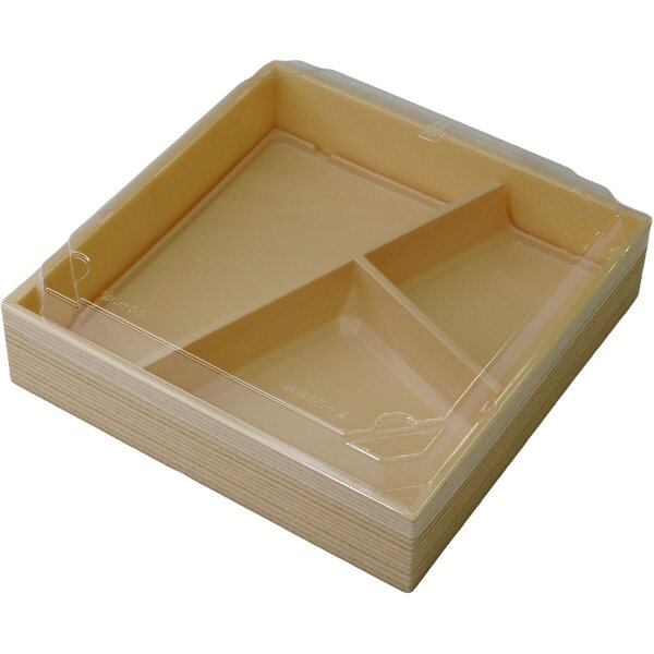 【ケース販売】高級弁当・仕出・会議・行楽弁当　HW－65B　杉IV　OPS高蓋セット（1ケース/120セット入）4537430408848 高級弁当・仕出・会議・行楽弁当向け 【商品説明】 【規格内容】幅195×奥行195×高さ45（透明蓋の高さ15）mm【材質】縁：PSP底：SA蓋：OPS【色】茶／透明【柄】柄付【商品特徴】折箱（完成品）。高級弁当・仕出・会議・行楽弁当向け 1