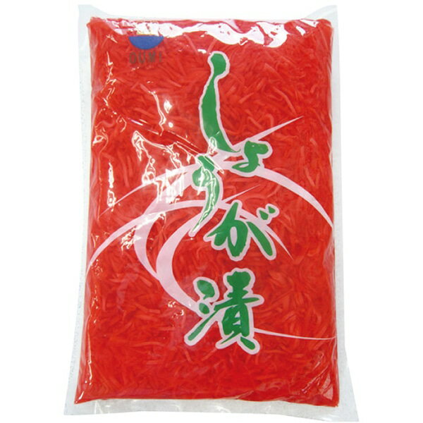 【ケース販売】王海 紅生姜(千切)約1650g(固形1kg)(10袋)4964988412360