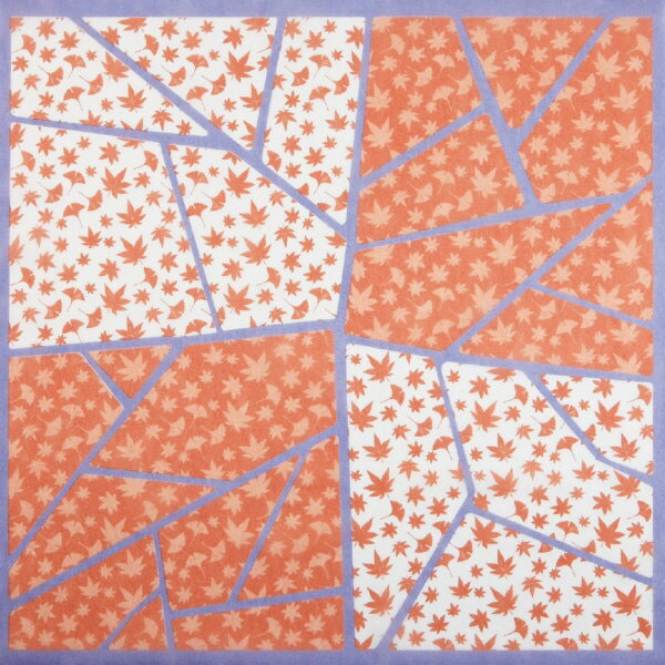 【バラ販売】風呂敷 アラカルト 秋の舞 橙 550×550（1袋/200枚入）1890745