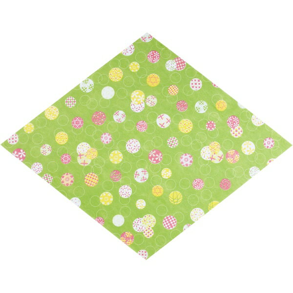 【バラ販売】風呂敷 アラカルト菱形てまりGR 900×700（1袋/200枚入）1890748