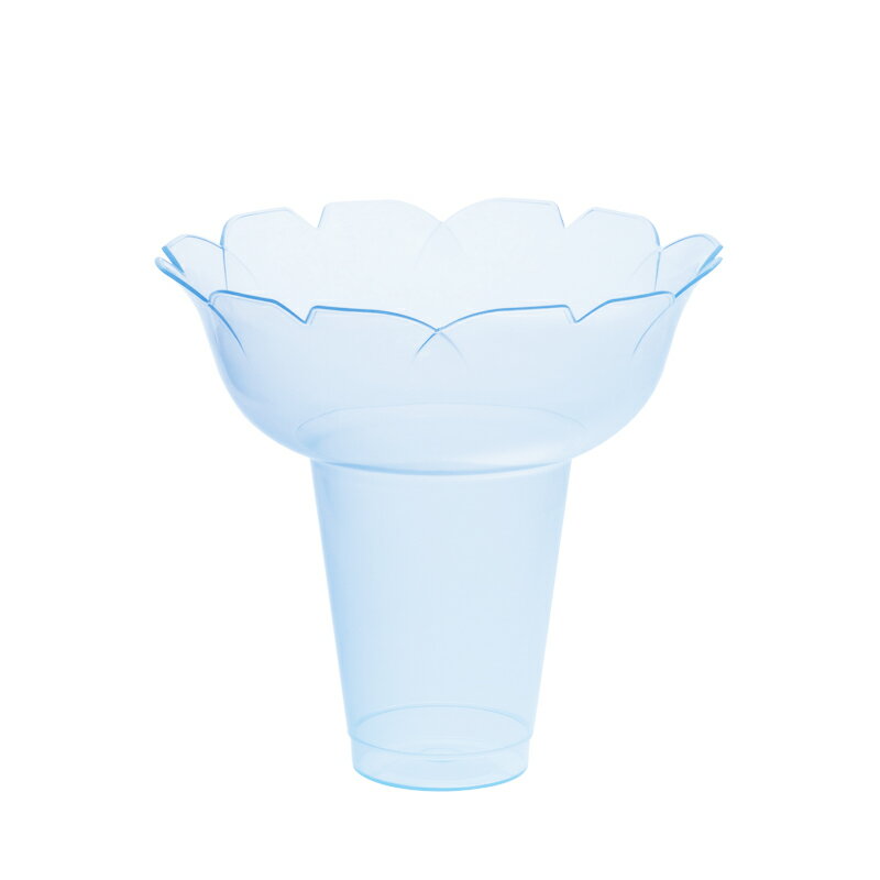 Paper Cups - 【ケース販売】かき氷カップ PPフラッペ小 ブルー 430cc（1ケース/300個入）0000002739