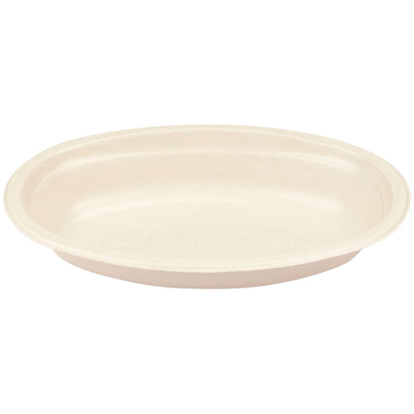Rakuten - 【ケース販売】ECO＆BASICバガスカレー皿ラミ加工（1ケース/400枚入）4562371760243