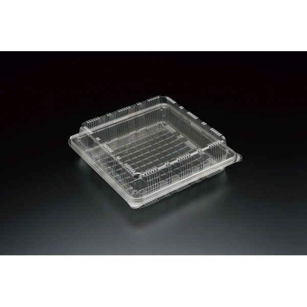 【ケース販売】アップルパイ容器　ユニコン　LS－角7（盛）　透明（1ケース/300枚入）4525911510043