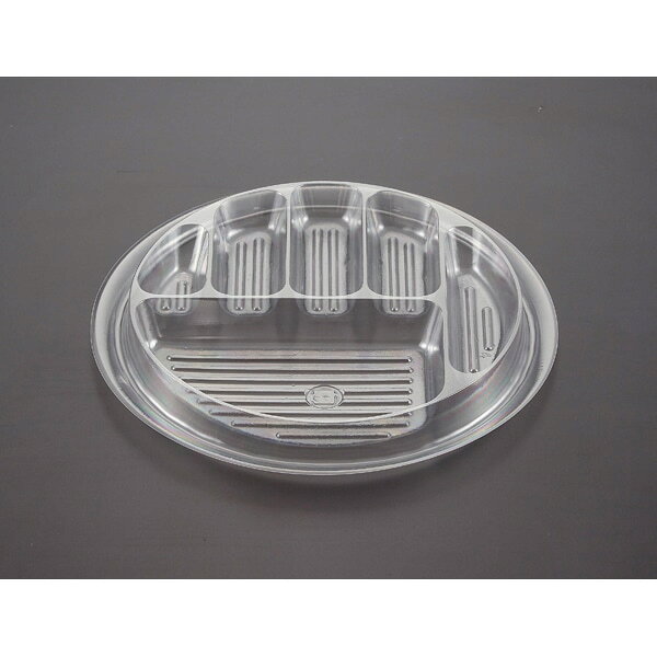 乐天商城 - 【ケース販売】冷麺容器　まるざら　205　中仕切　4（1ケース/2000枚入）4571435084683