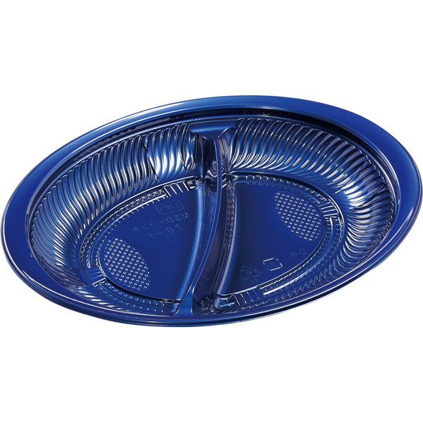 【ケース販売】洋食容器 MSD－ランチ70－1 本体 Mブルー（1ケース/600枚入）4549379686539