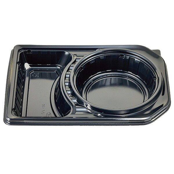 樂天商城 - 【ケース販売】カレー容器　DL－27－19　黒本体（1ケース/400枚入）4940221213352