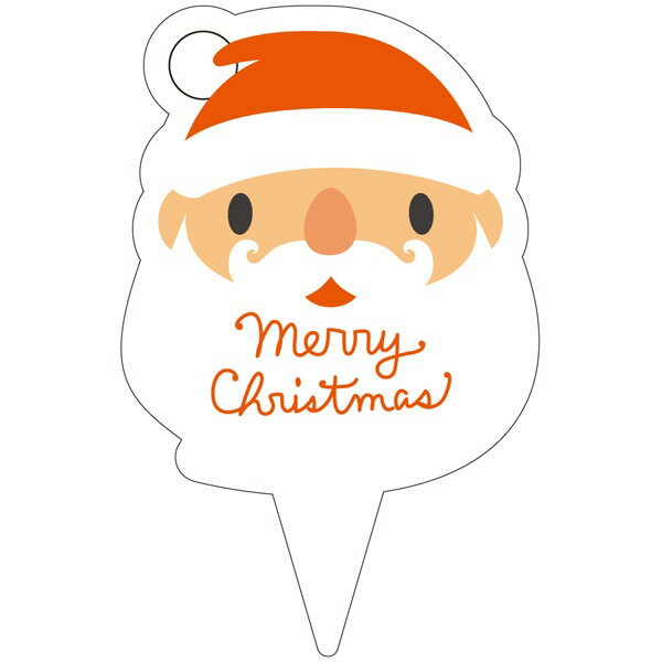 クリスマスピック　D－0554　ピック　サンタクロース（1袋/200枚入）4529671092337