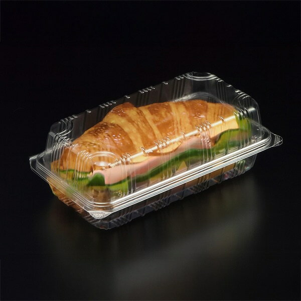 Rakuten - 【ケース販売】ロールケーキ容器 ユニコン LS－23（大） 透明（1ケース/900枚入）4525911504493