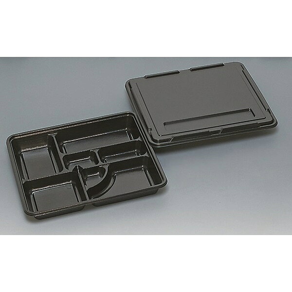 【ケース販売】仕出し容器　KP－160　阿波　共フタ付（1ケース/200枚入）4977017224544 盛り付けしやすい横長基調の仕切・仕出し容器。 【商品説明】 【規格内容】幅315×奥行285×高さ40mm【材質】HIPS【色】黒【柄】柄付【商品特徴】盛り付けしやすい横長基調の仕切・仕出し容器。｜素材HIPS／耐熱温度80℃｜※共蓋（かぶせ蓋）：素材HIPS／耐熱温度80℃ 1