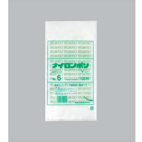 Rakuten - 【バラ販売】ナイロンポリ Vタイプ No　6（1袋/100枚入）4977017022959