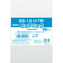 ピュアパック　S8−12　（A7用）（1束　100枚入り） ラッピングのマストアイテム。高い透明性で商品を引き立てます。 スワン　ピュアパック 冊子やパンフレット等をクリアに収納。袋の底部分に貼り合わせがないサイドシールタイプは、冊子やパンフレットを入れても底が抜けおちる心配がなく安心です。 【規格内容】幅80×長さ120mm【厚み】0．03mm【材質】OPP【形状】平袋（サイドシール）【色】透明【柄】柄無 1