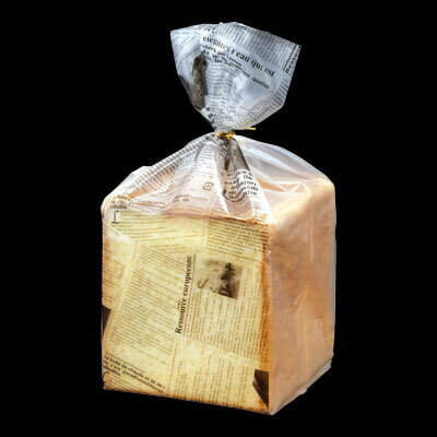 6563　ヨーロピアン1斤袋　黒　袋(100枚)